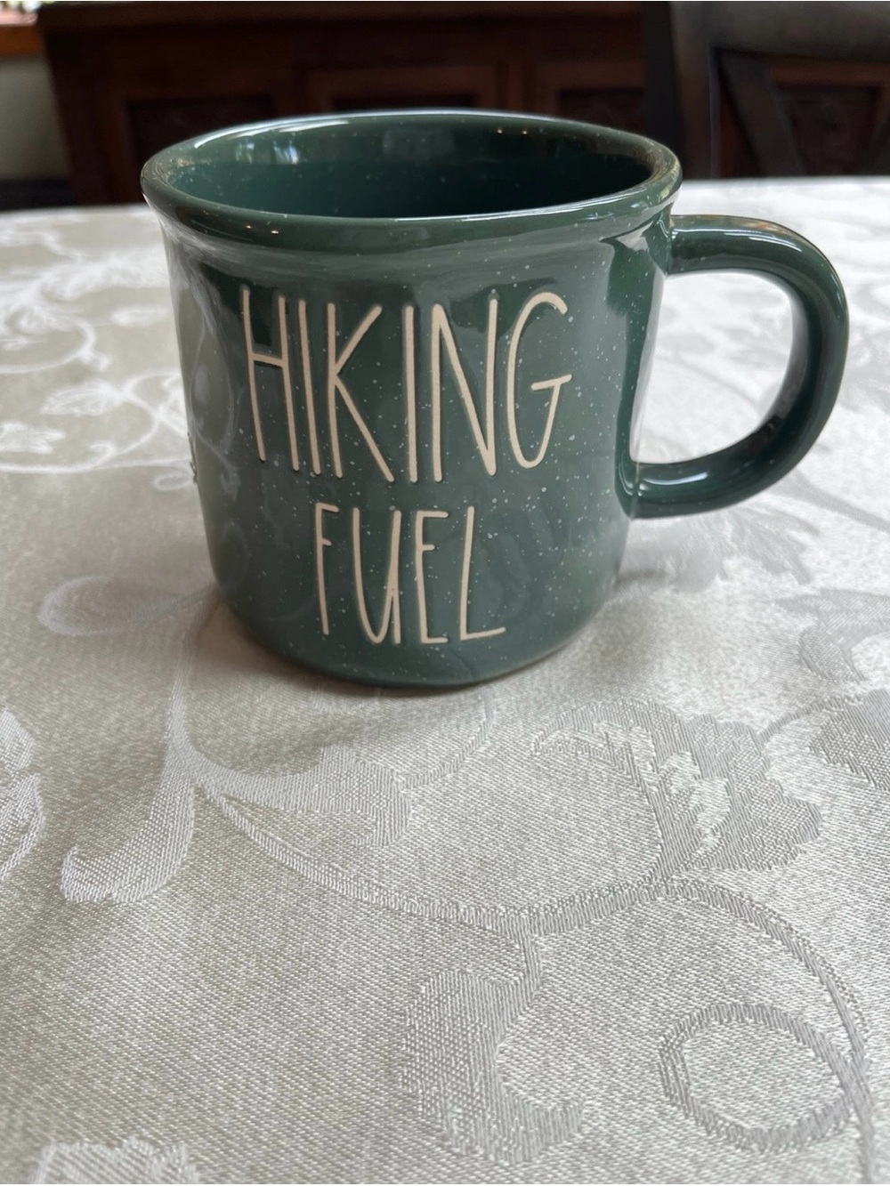 Rae Dunn - Hiking Fuel Ceramic Mug - Forest Green